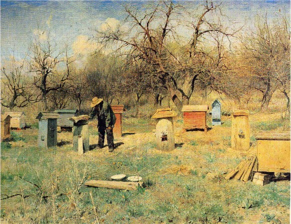 Image - Serhii Svitoslavsky: A Spring Day among the Hives.